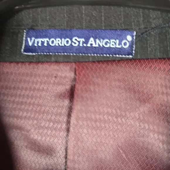 Vittorio St Angelo Suit Men's 46 Long Blazer Pants Set